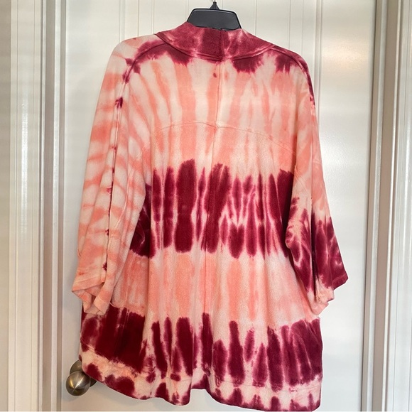 True Craft Open Front Kimono Women’s Tie Dye Cardigan Jacket Size XS Pockets NWT - Picture 10 of 10